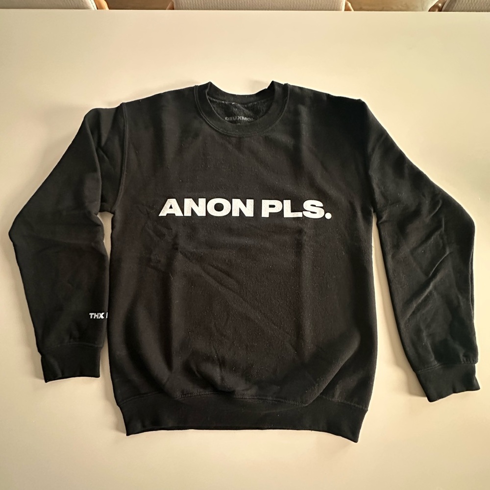Black Deuxmois Crewneck Sweatshirt